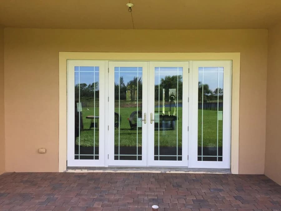 Impact door installation at a Treasure Coast home