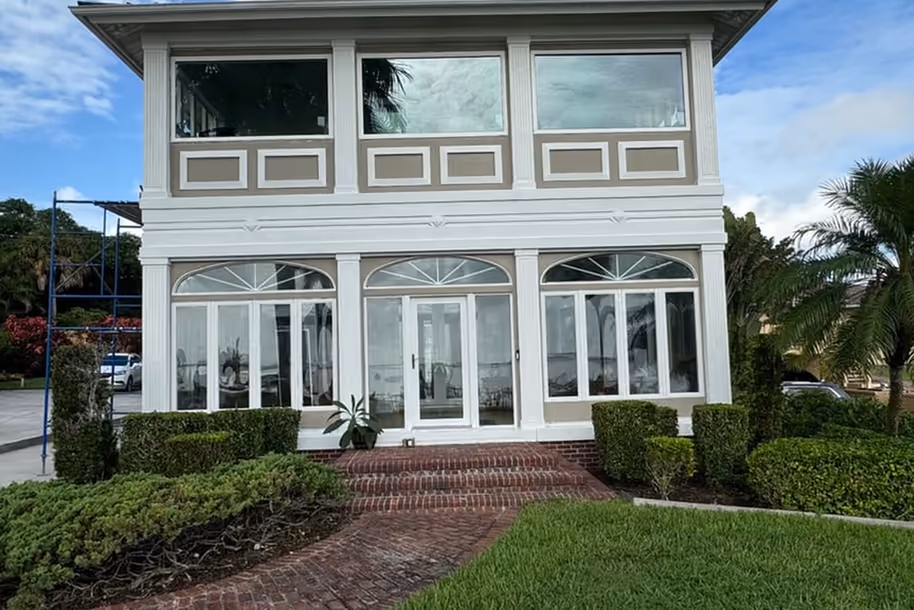Fort Pierce waterfront home with impact windows